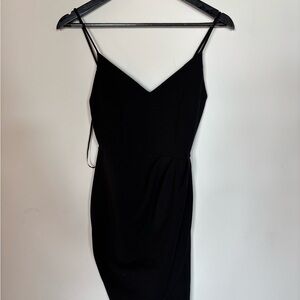 Lulu's Black Spaghetti Strap Mini Dress